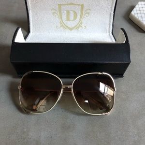 DITA White/Rose Gold Mariposa Sunglasses